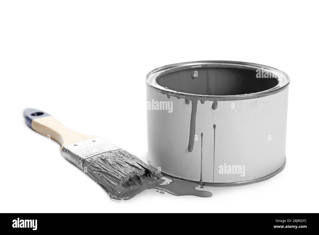 Grey paint brush Cut Out Stock Images & Pictures Alamy
