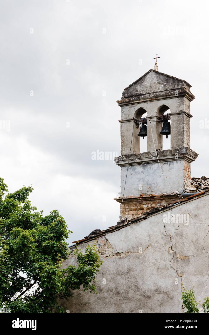 church bells at top of Cortona  Cortona italy, Church steeple, Under the  tuscan sun