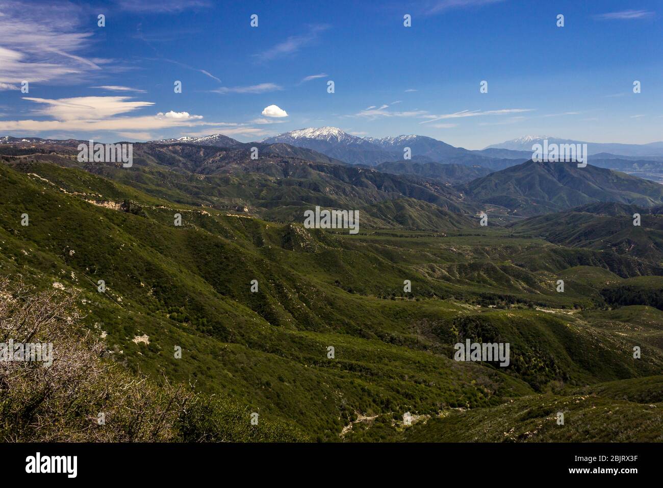 Breathtaking view of the San Bernardino Valley from the San Bernardino