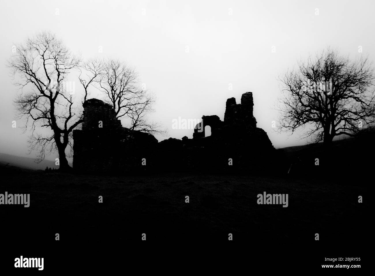 Pendragon Castle Stock Photo
