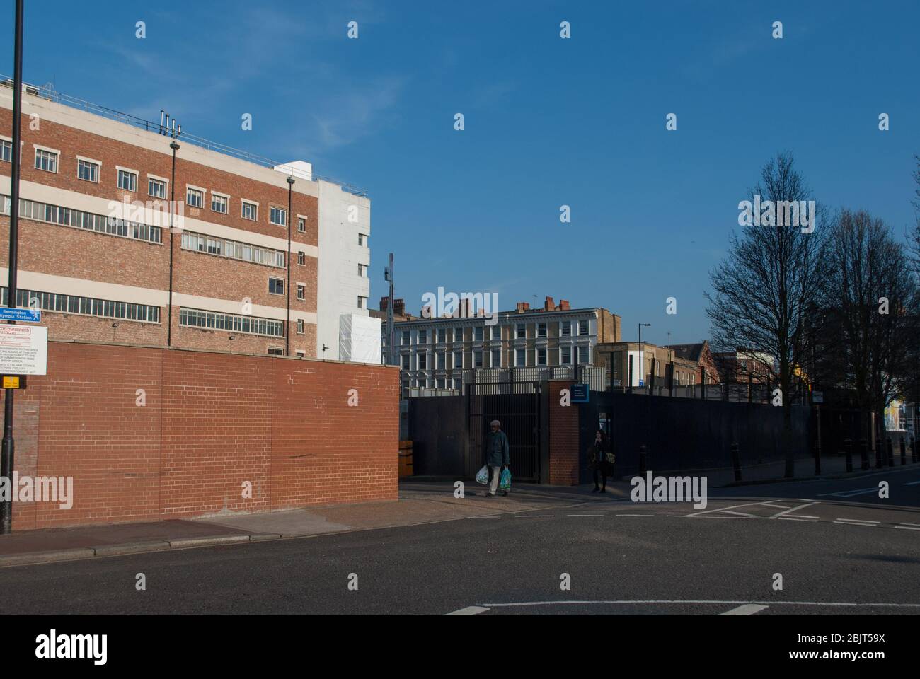 Red Brick Entrance Side Olympia Central, Hammersmith Road, Hammersmith