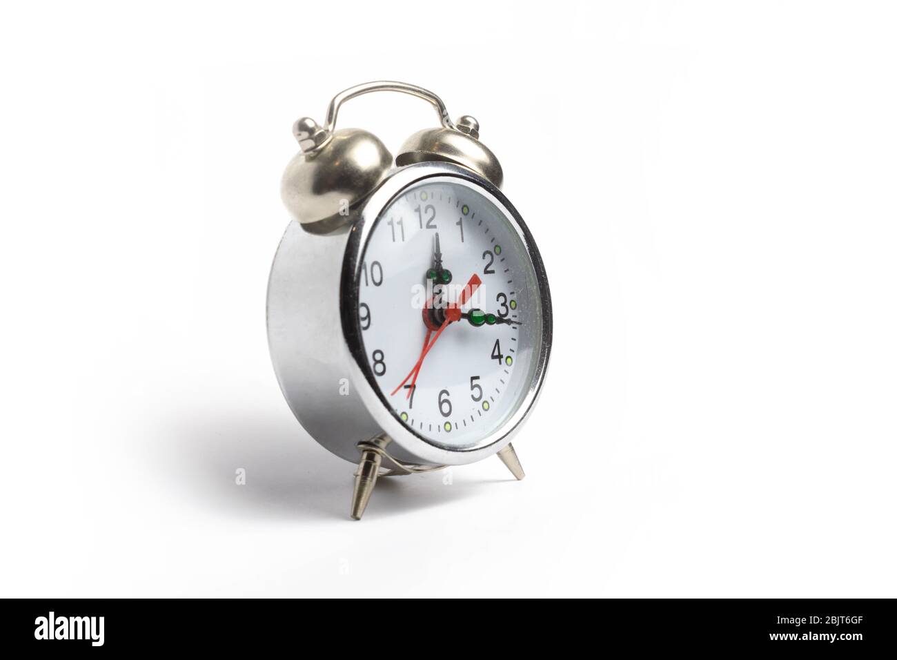 Alarm clock, table clock on a white background isolate Stock Photo - Alamy