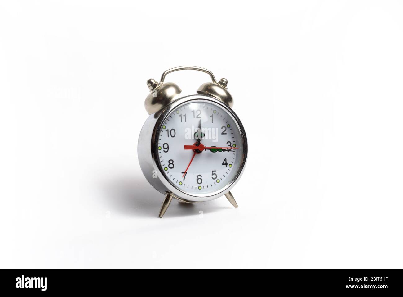 Alarm clock, table clock on a white background isolate Stock Photo - Alamy