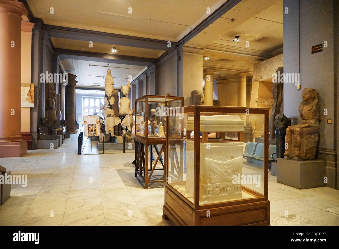CAIRO, EGYPT - NOVEMBER 19, 2017: The Museum of Egyptian Antiquities - famous tourist attraction Stock Photo