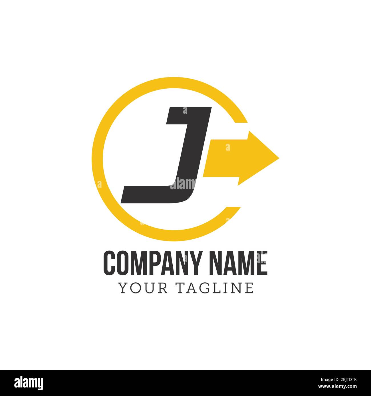 Letter J logo icon design template elements Stock Vector