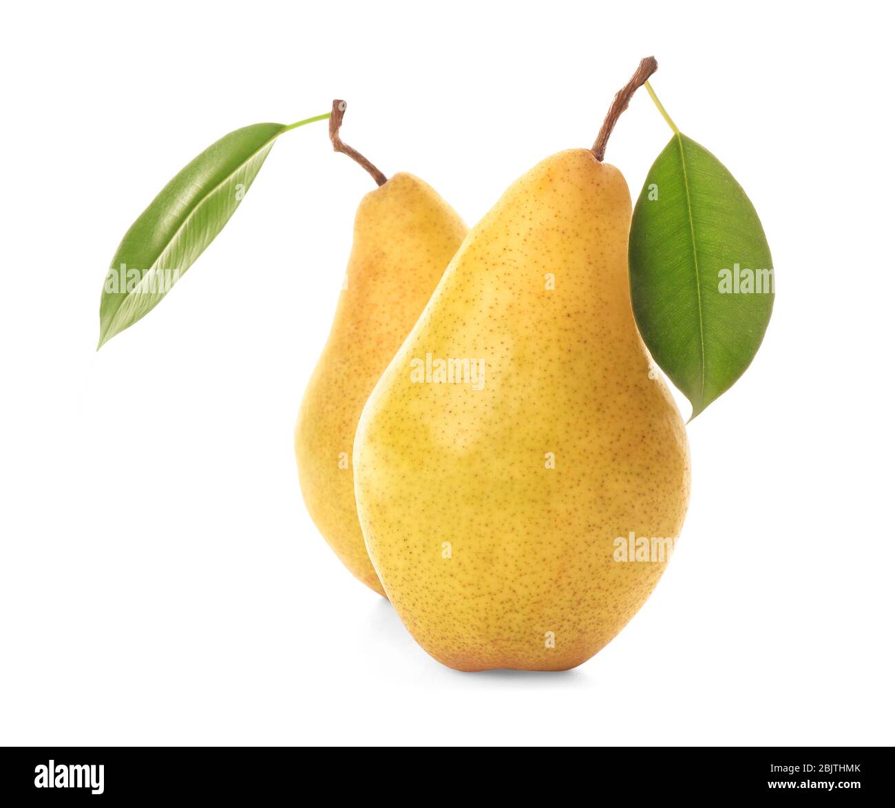Yummy fresh ripe pears on white background Stock Photo - Alamy