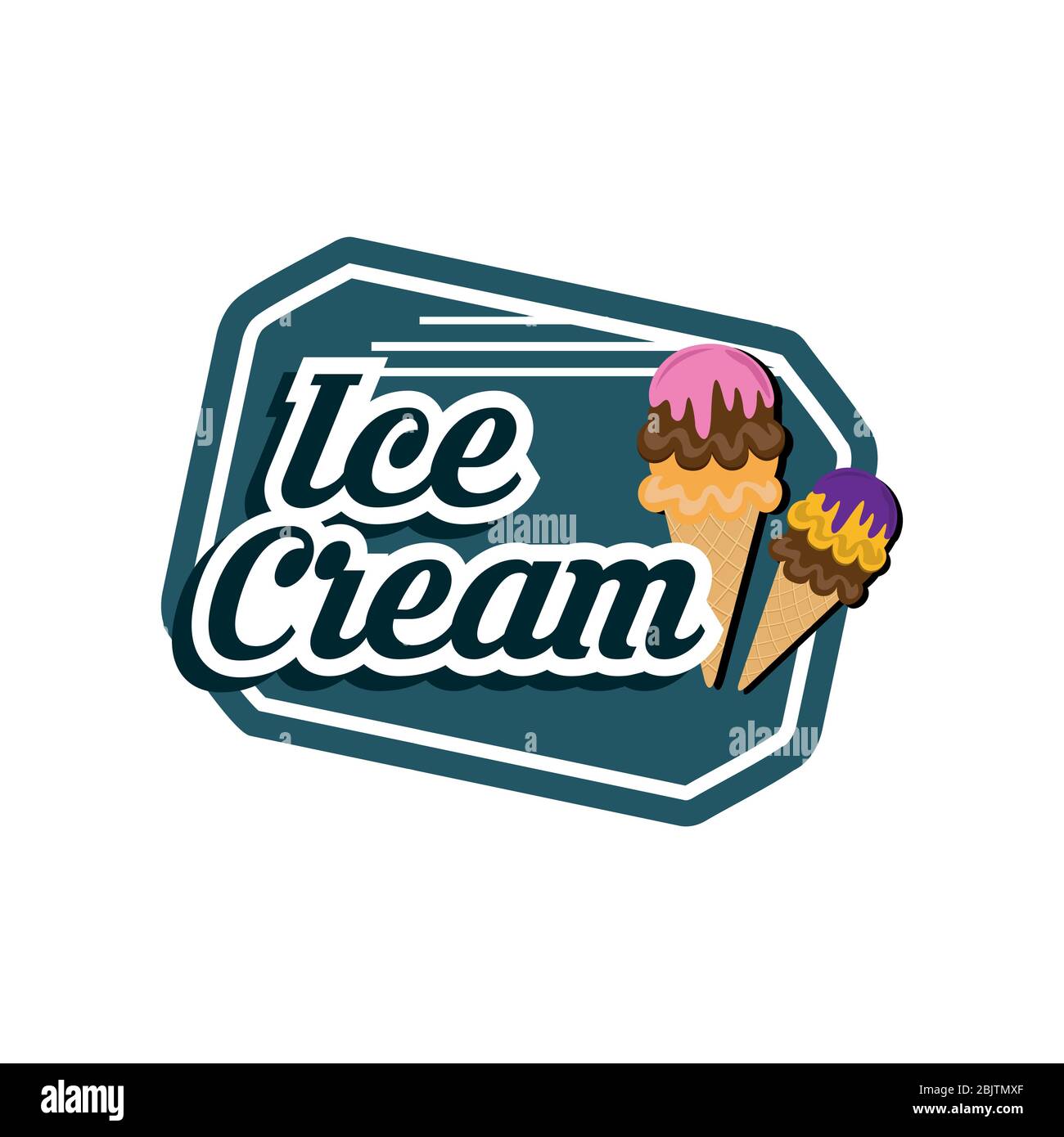 Modern Minimalist Ice Cream Logo Icon Graphic By Sore88 ·, 54% OFF