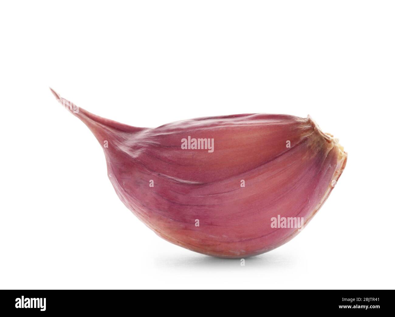 Fresh garlic clove on white background Stock Photo - Alamy