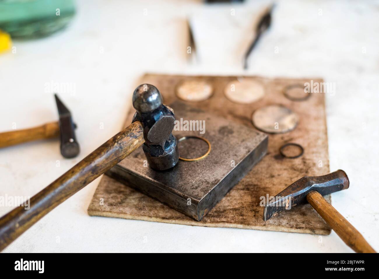 Tools and hammers on table hires stock photography and images Alamy