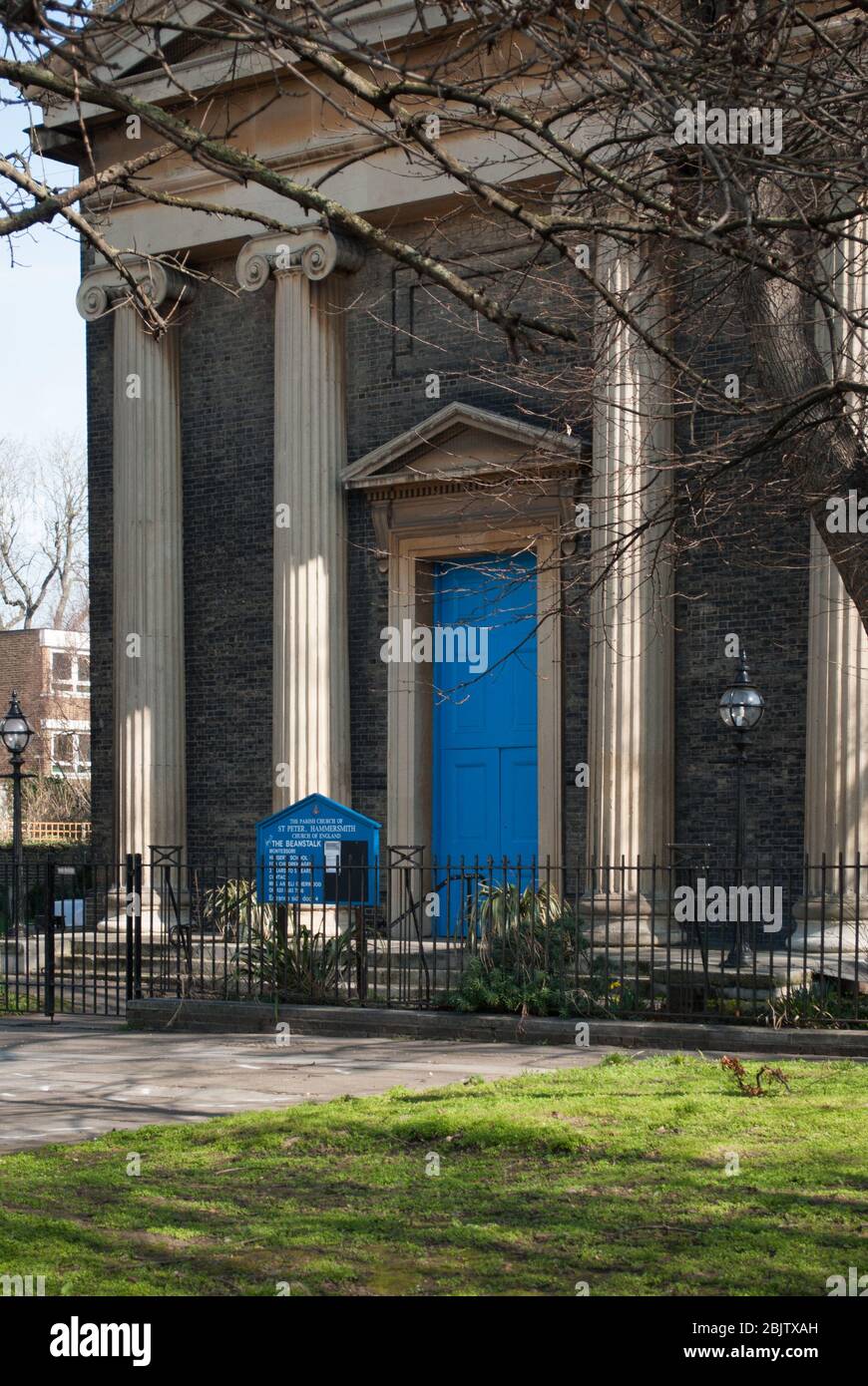 Classical Church Yellow Brick Ionic Columns Stone 1820s Church St