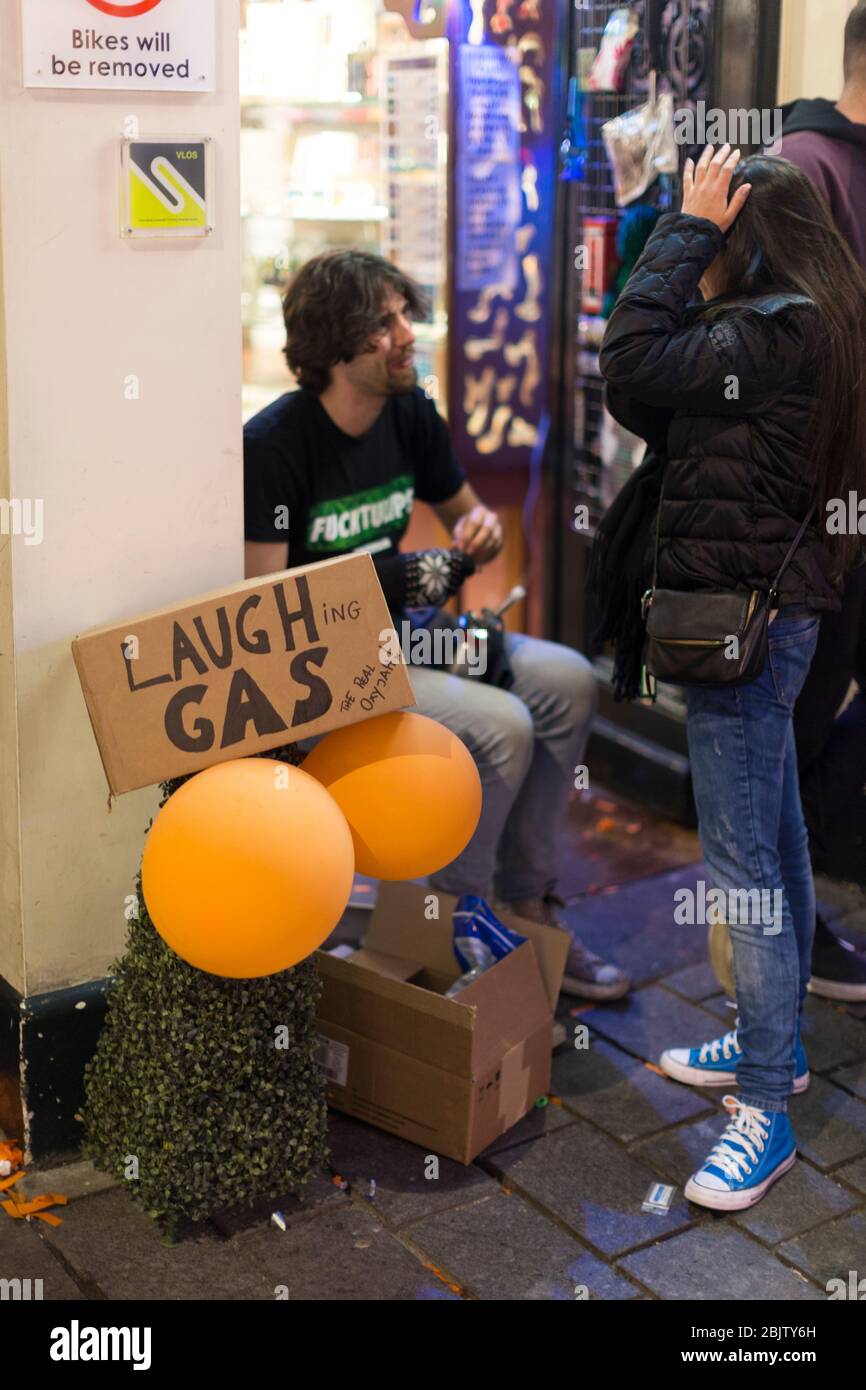 Laughing gas balloons hi-res stock photography and images - Alamy
