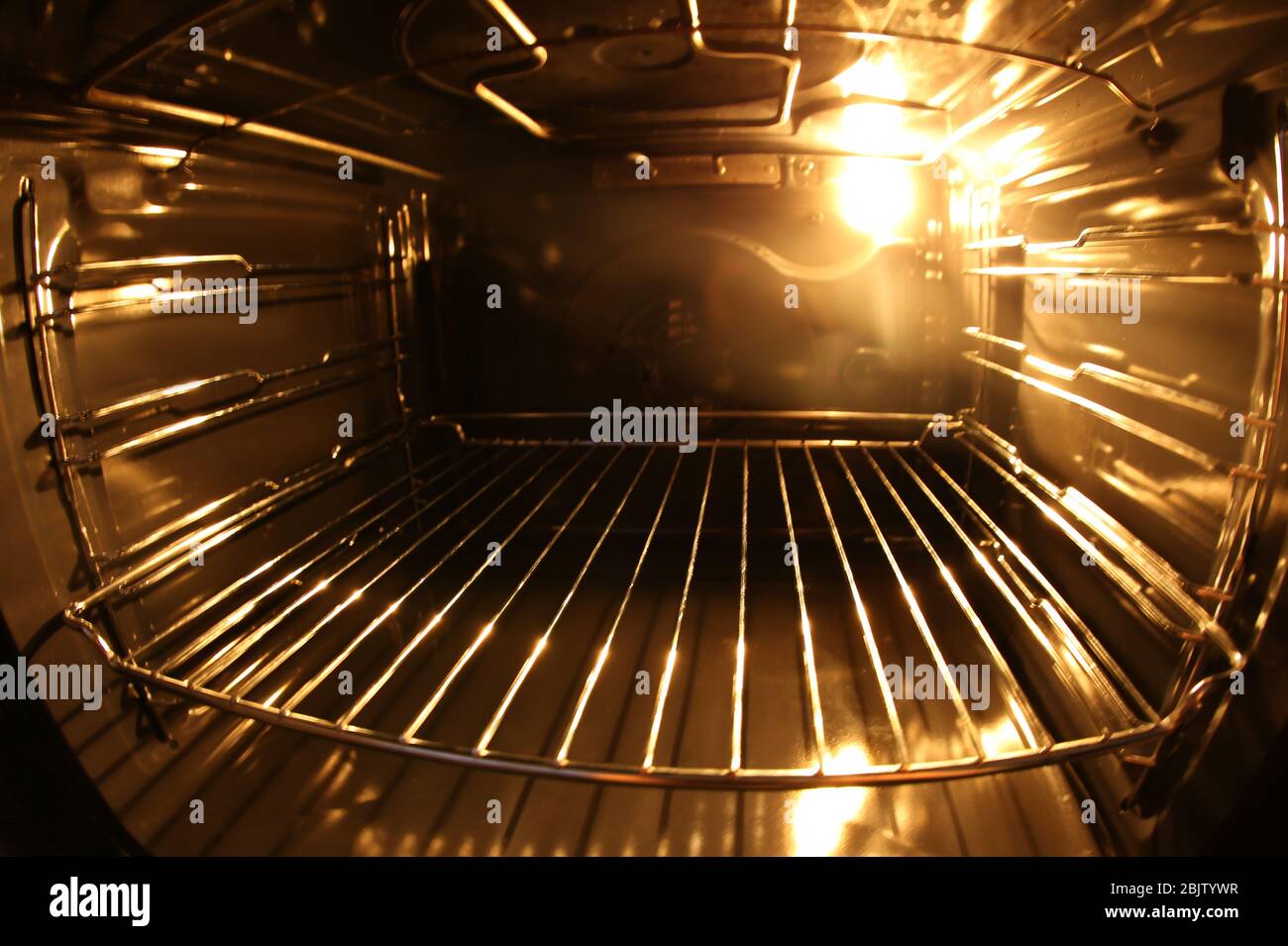 Modern empty oven, closeup Stock Photo Alamy