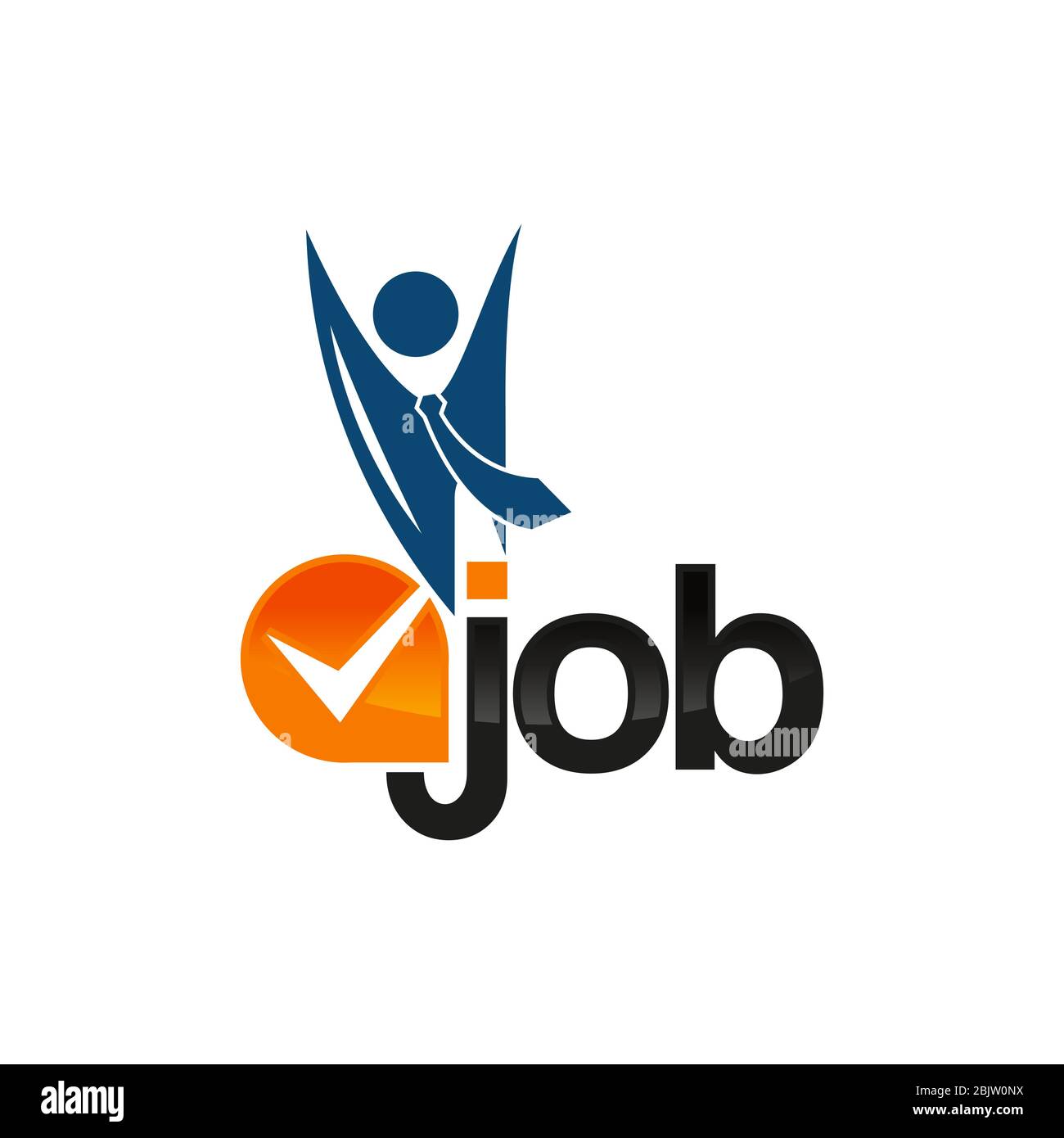 Job Logo Symbol Vector Design Illustration Stock Vector