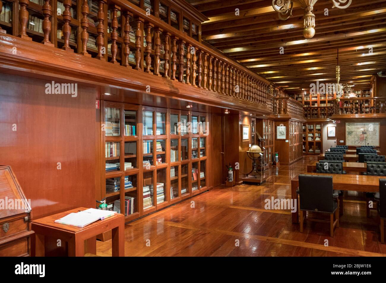 Biblioteca Rogelio Casas Alatriste Inside Museo Franz Mayer, Mexico City, Mexico Stock Photo