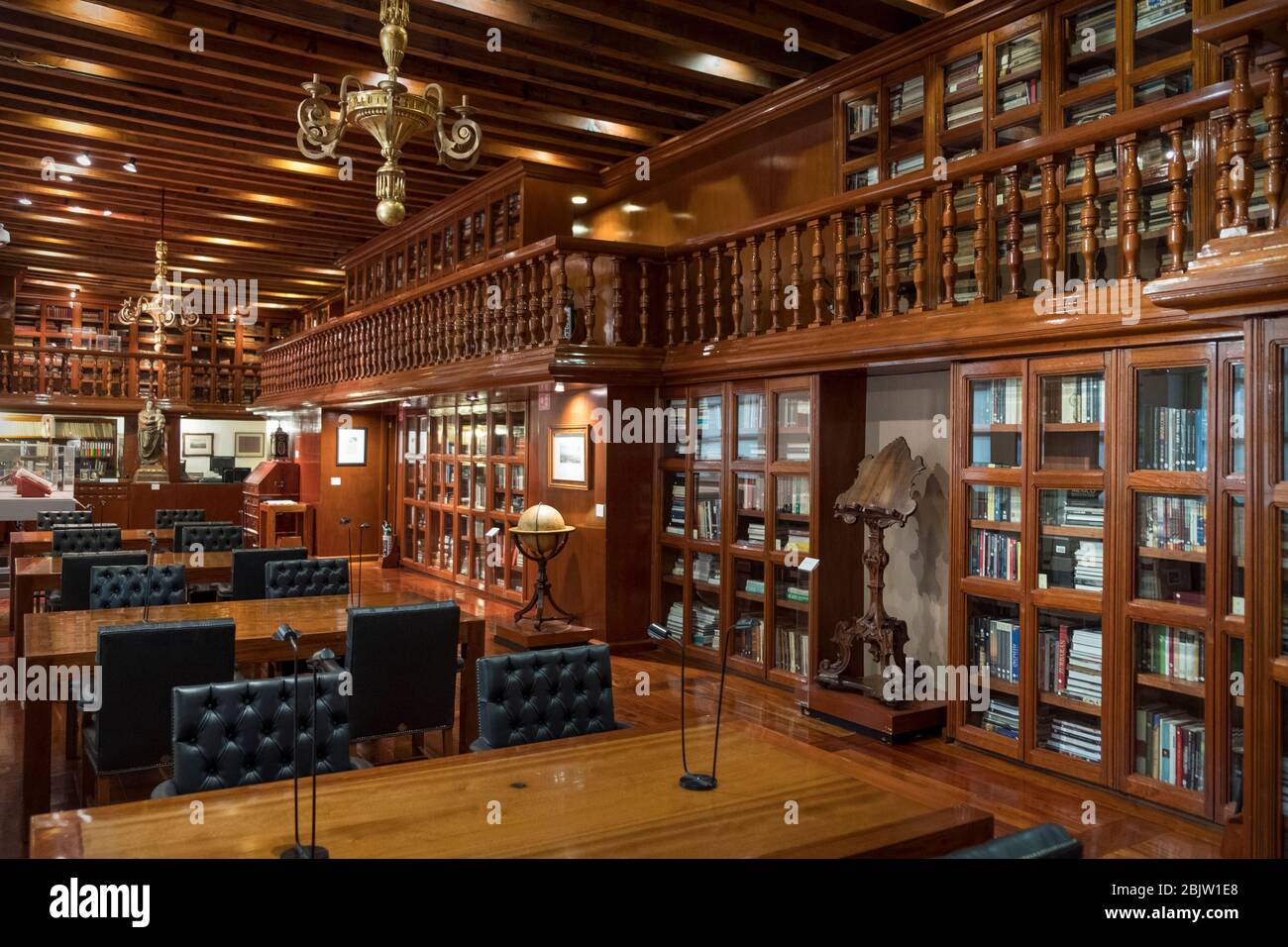 Biblioteca Rogelio Casas Alatriste Inside Museo Franz Mayer, Mexico City, Mexico Stock Photo