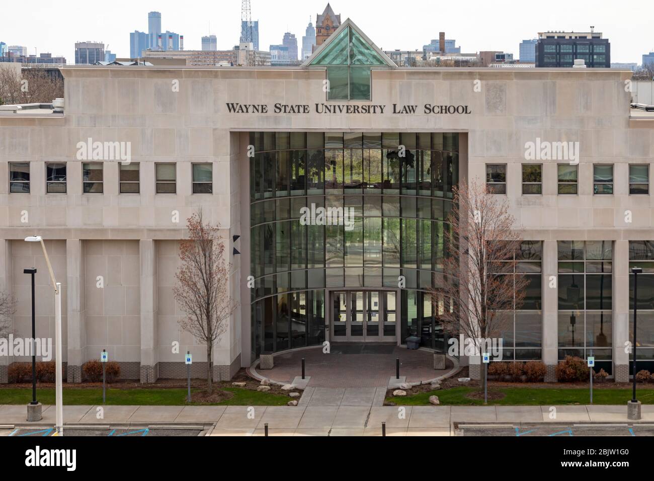 Detroit, Michigan - The Wayne State University Law School. Stock Photo