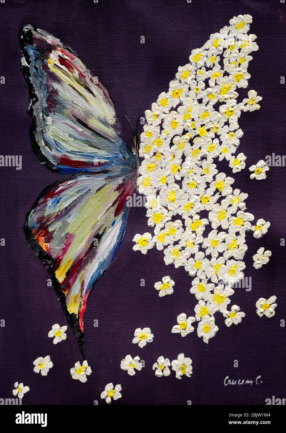 Butterfly Painting Flower