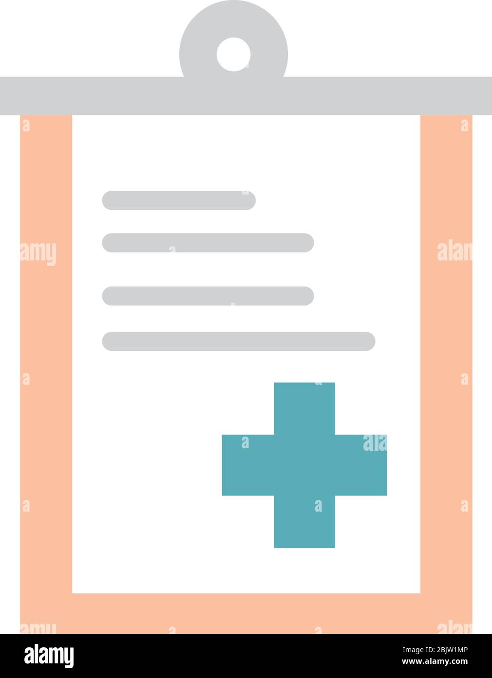 medical report clipboard health care equipment vector illustration flat