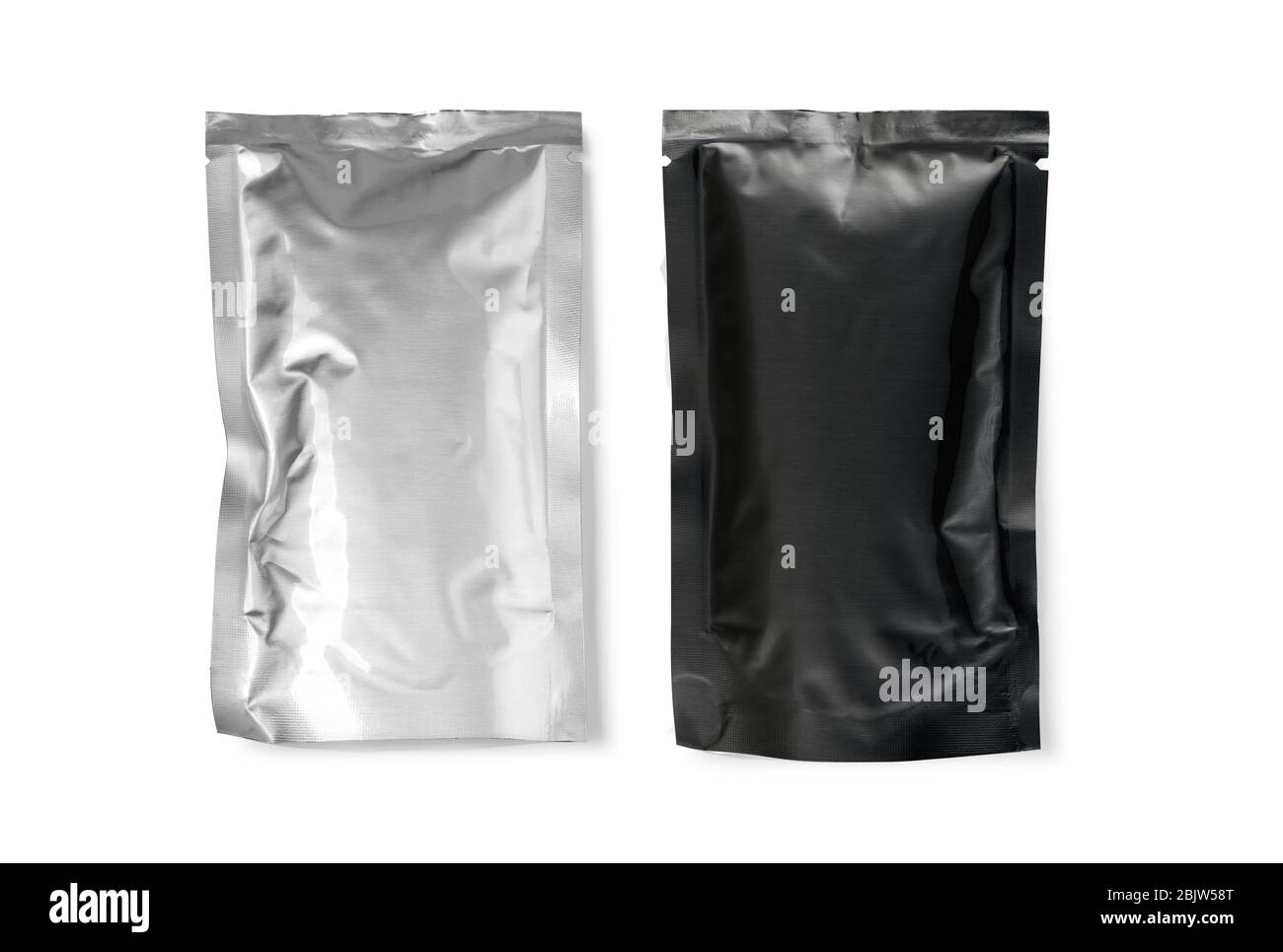 foil package isolated on white with clipping path Stock Photo