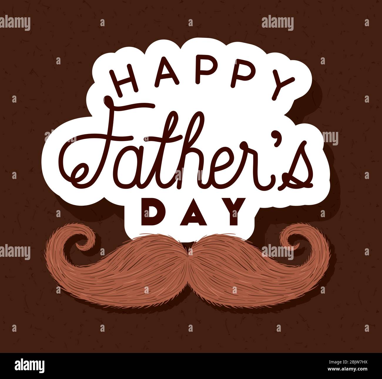 Happy fathers day and mustache vector design Stock Vector Image & Art ...