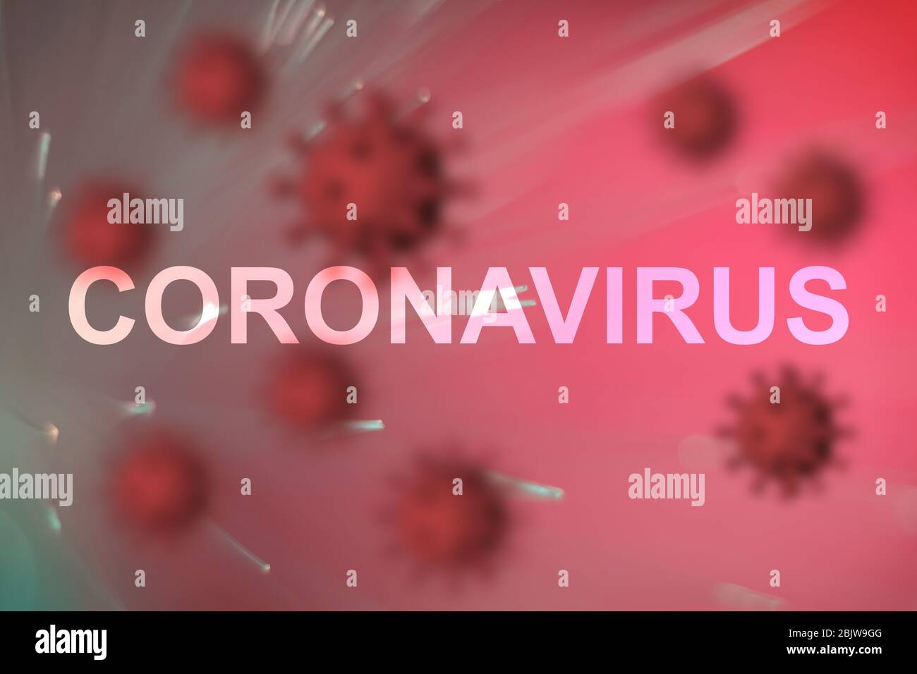 Covid-19 outbreak or new Coronavirus, 2019-nCoV, virus on a  beautiful abstract colored background. Covid 19-NCP virus: contagion and propagation of d Stock Photo