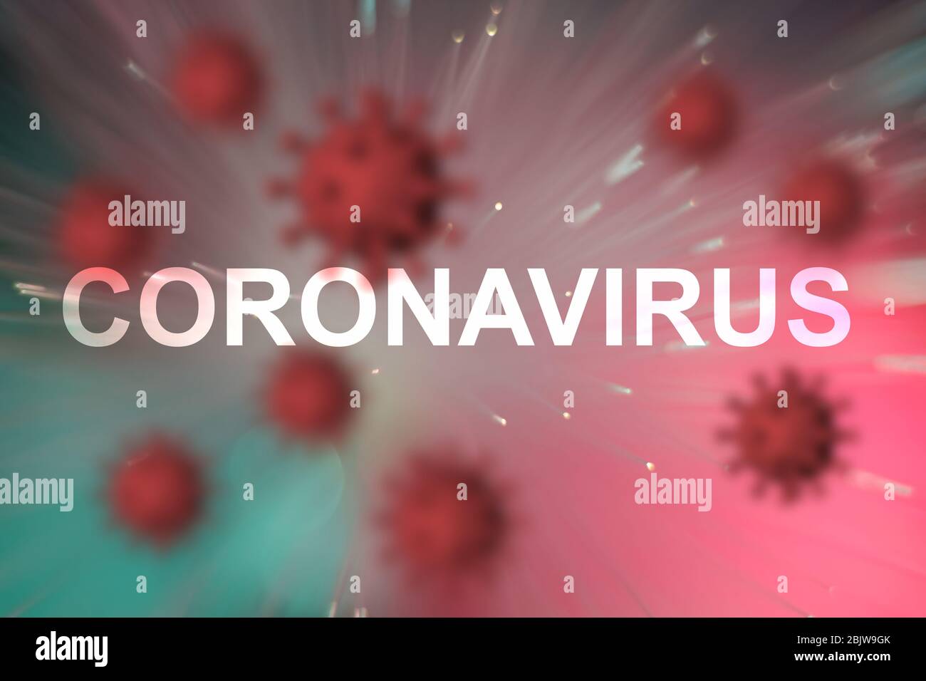 Covid-19 outbreak or new Coronavirus, 2019-nCoV, virus on a  beautiful abstract colored background. Covid 19-NCP virus: contagion and propagation of d Stock Photo