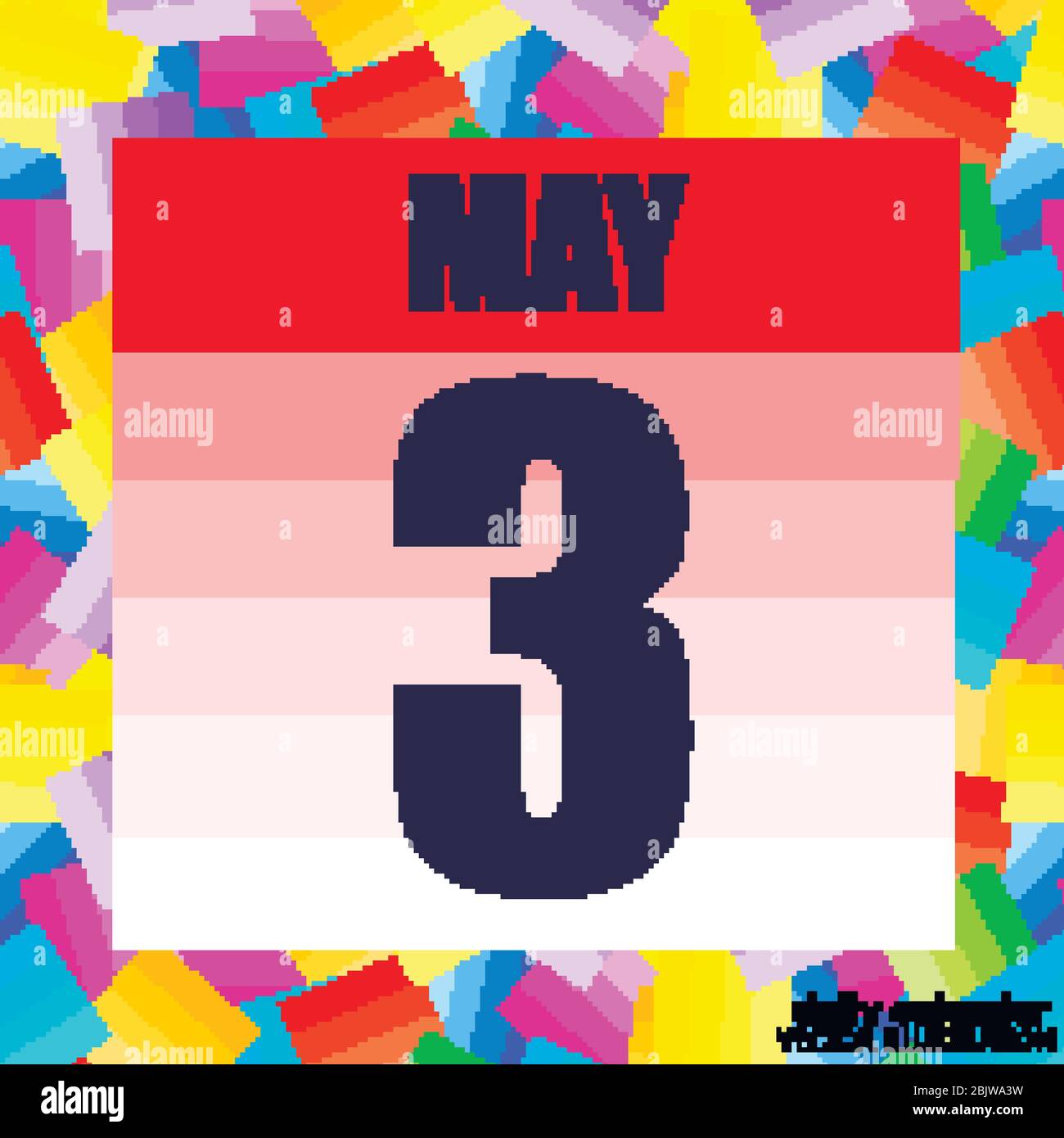 May 3 icon. For planning important day. Banner for holidays and special