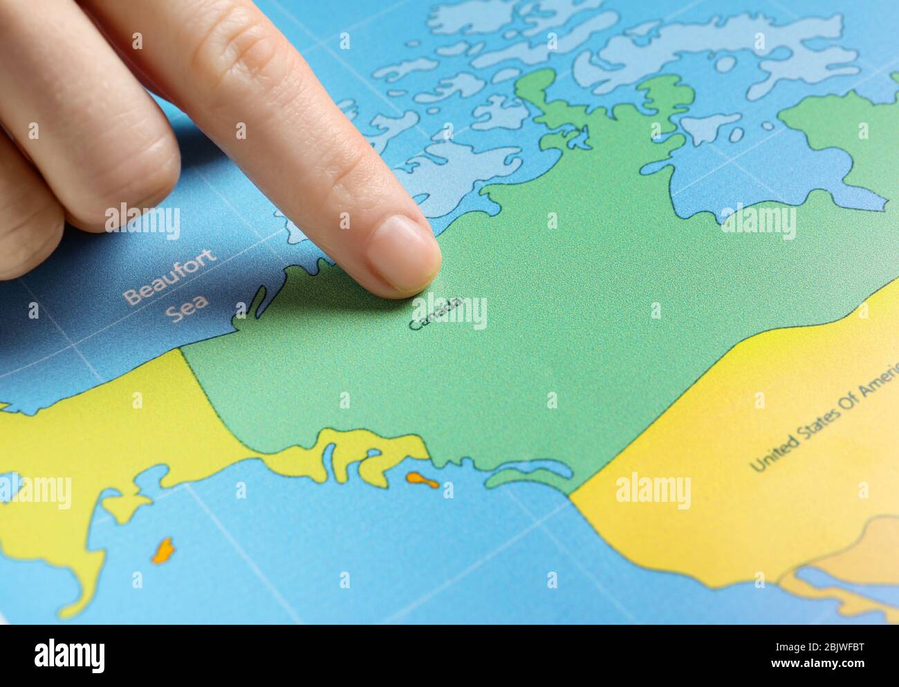 Finger pointing route on map hi-res stock photography and images - Alamy