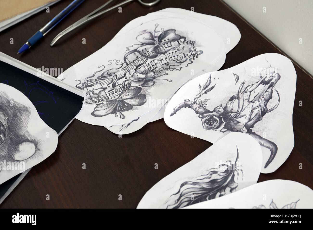 Tattoo sketches hi-res stock photography and images - Alamy