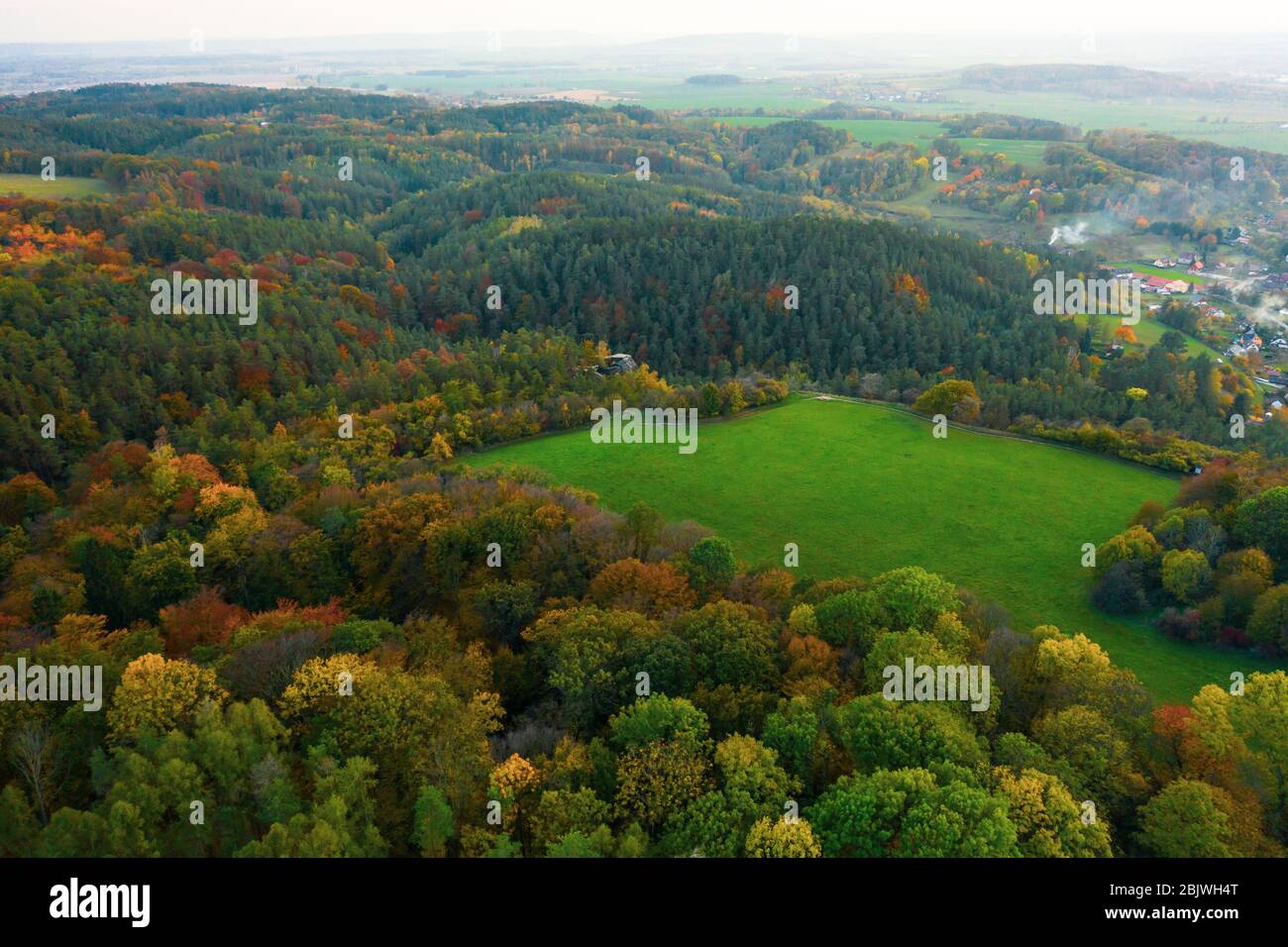 Colorful autumn trees sunrise hi-res stock photography and images - Alamy