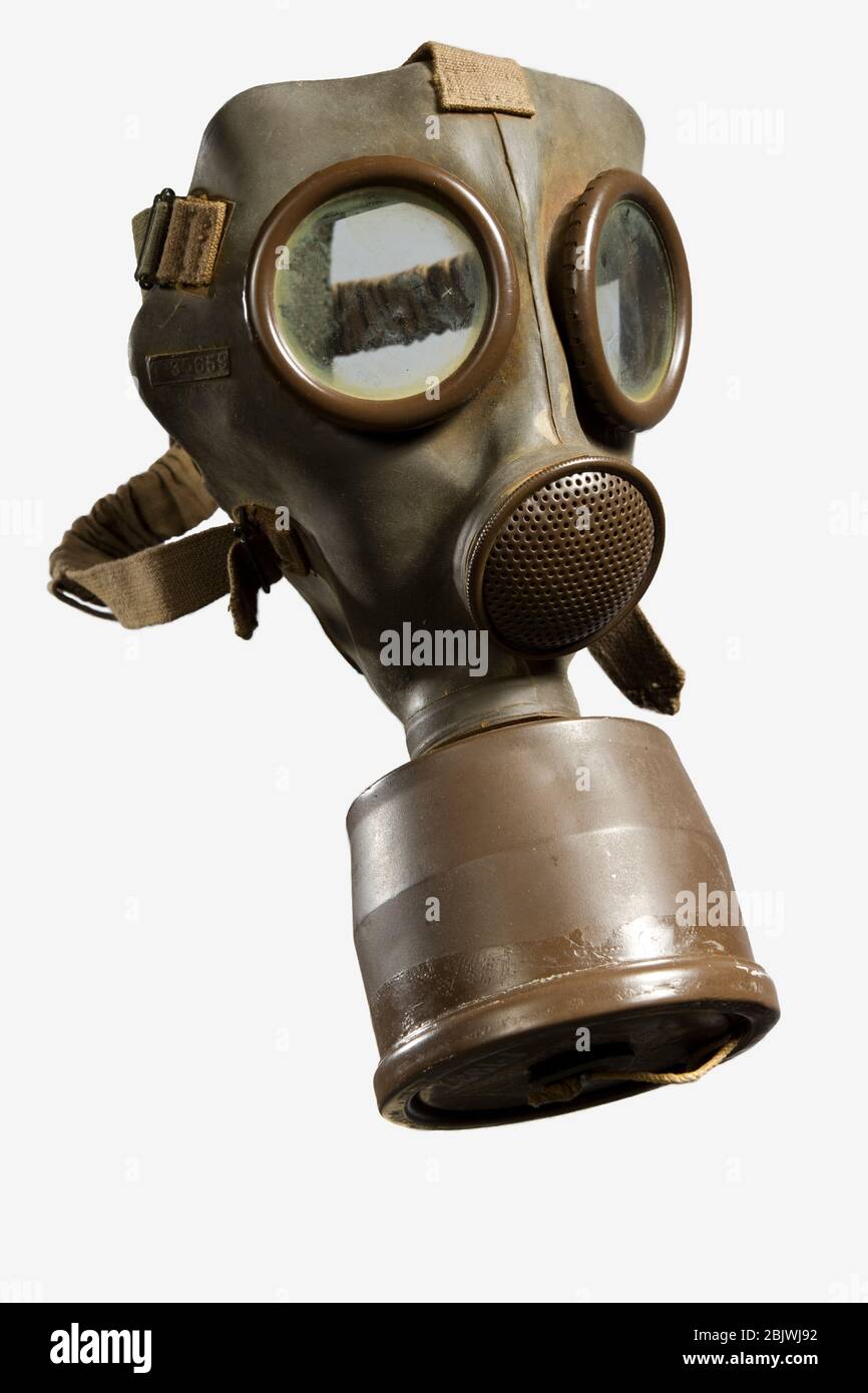World War II Gas Mask Stock Photo