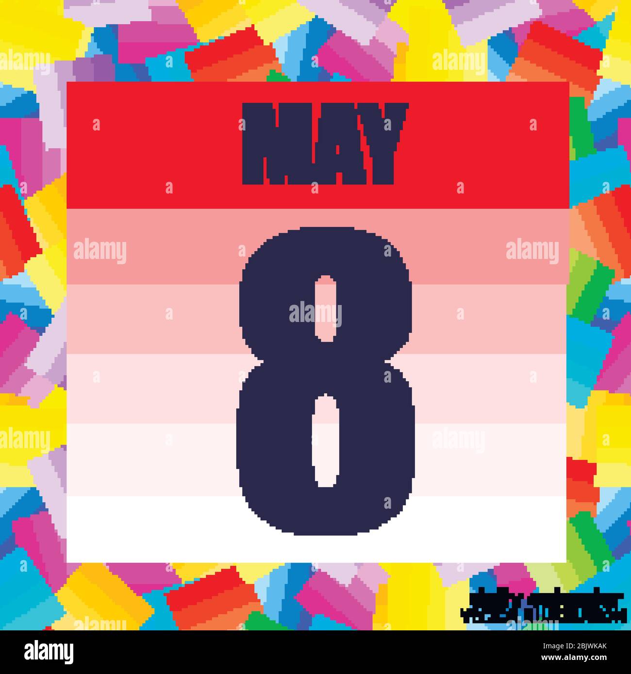May 8 icon. For planning important day. Banner for holidays and special ...