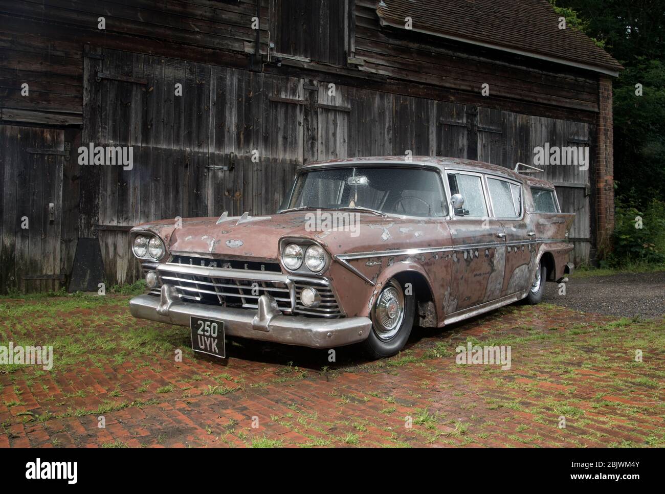 1958 Nash Rambler station wagon, rat look classic American estate car Stock Photo