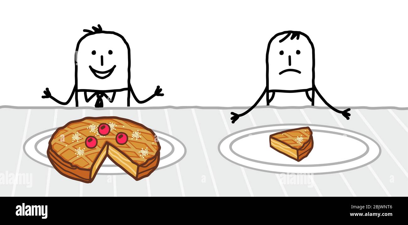 Hand Drawn Cartoon Rich Man With A Big Pie In His Plate Next To A Poor One With Only One Slice Stock Vector Image Art Alamy Hand Drawn Cartoon Rich Man With A Big Pie In His Plate Next To A Poor One With Only One Slice Stock Vector Image Art Alamy
