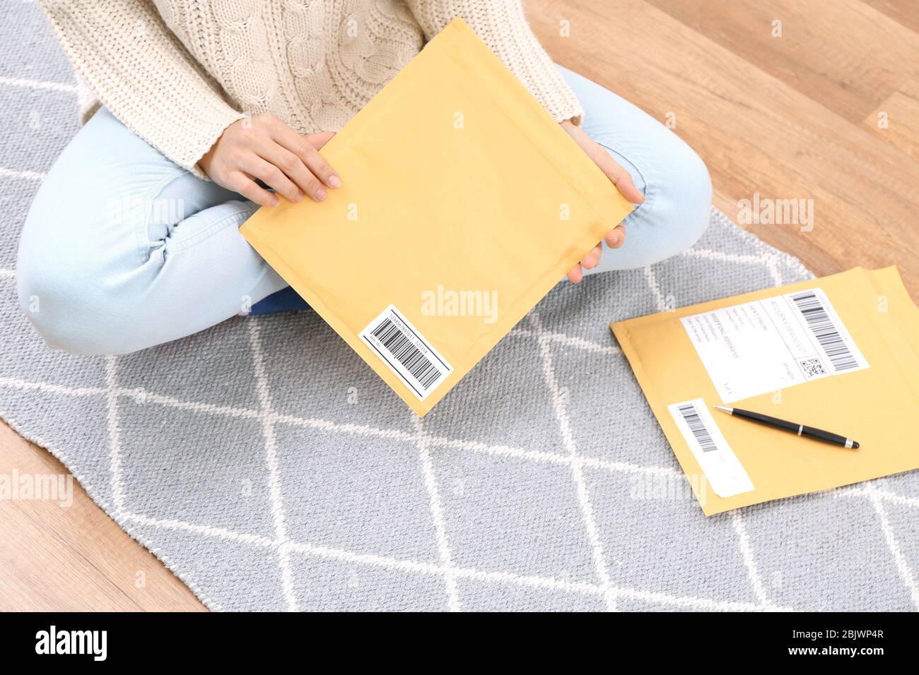 Number woman barcode hi-res stock photography and images - Alamy