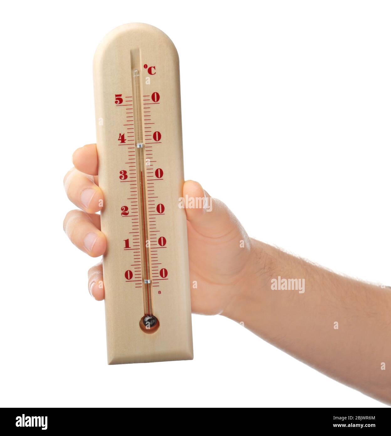 Wooden room temperature thermometer isolated on the white background Stock  Photo - Alamy