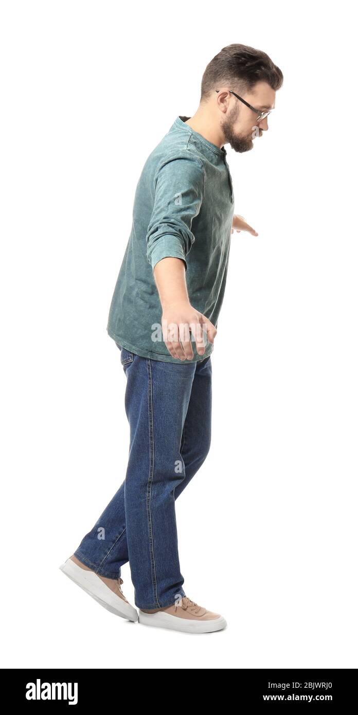 Man balancing life work Cut Out Stock Images & Pictures - Alamy