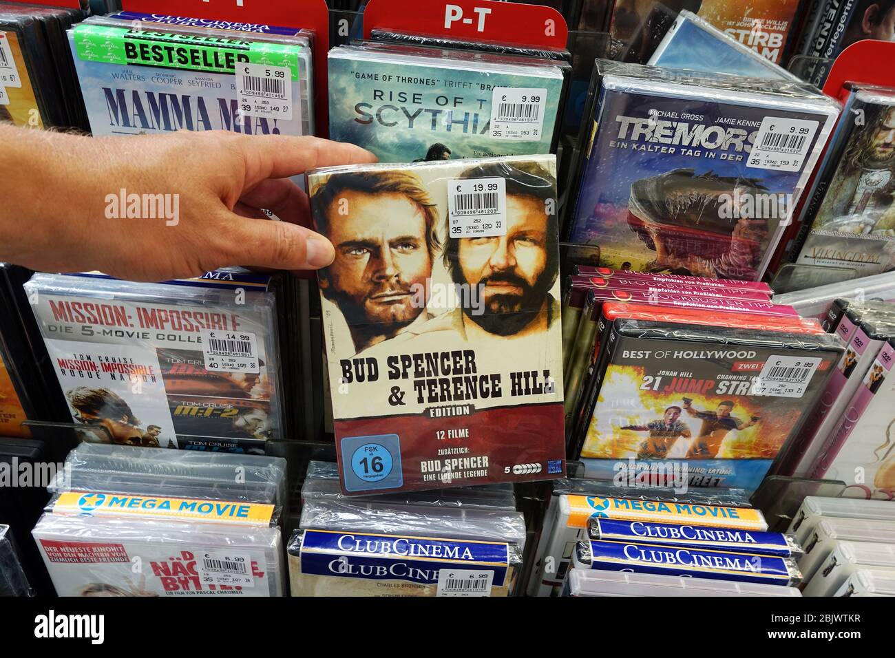 DVD movie: Bud Spencer & Terence Hill Stock Photo