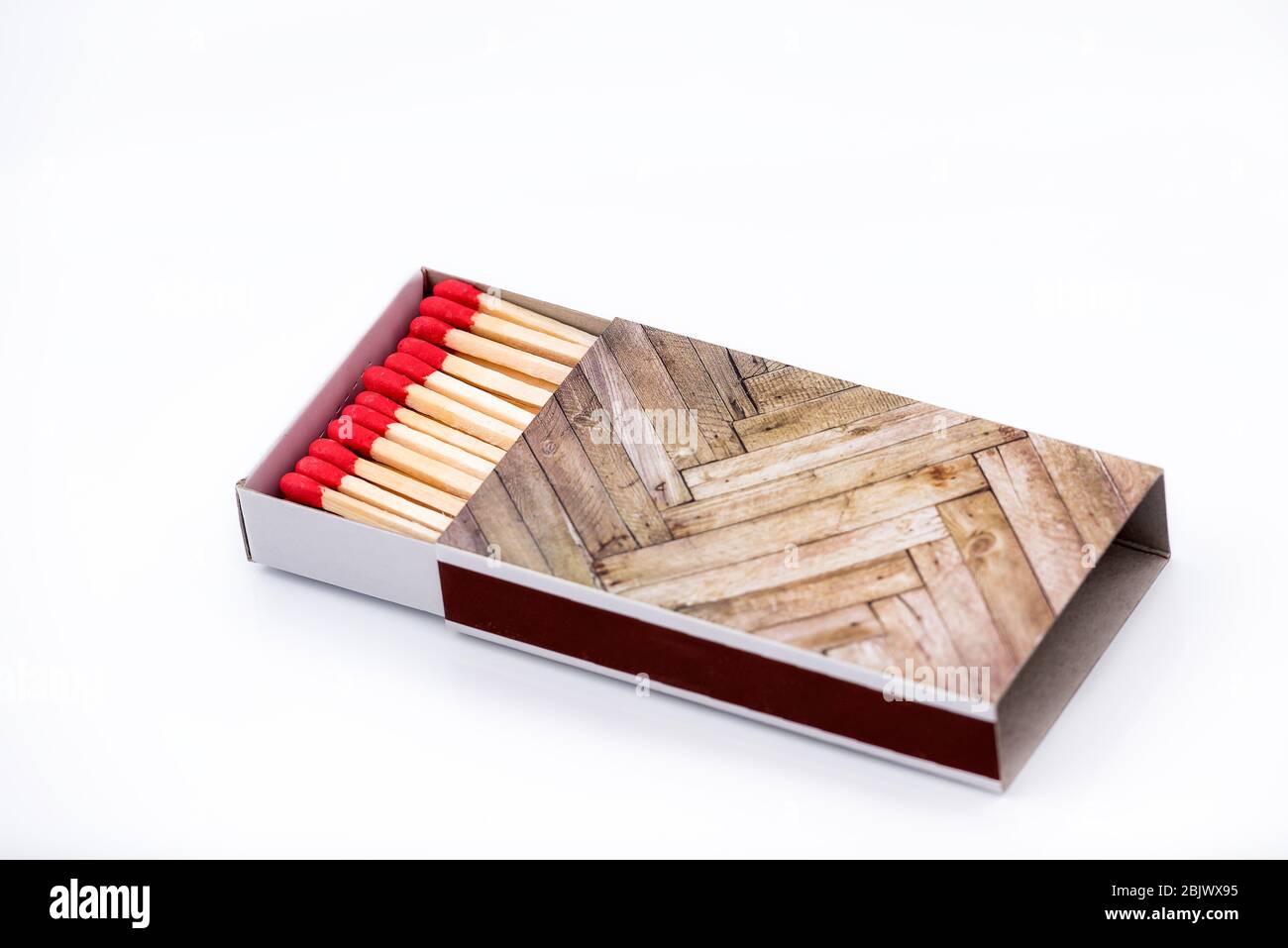 Matches on a white background close-up. Box of matches. Matches made of wood  and sulfur. The ignition of matches Stock Photo - Alamy