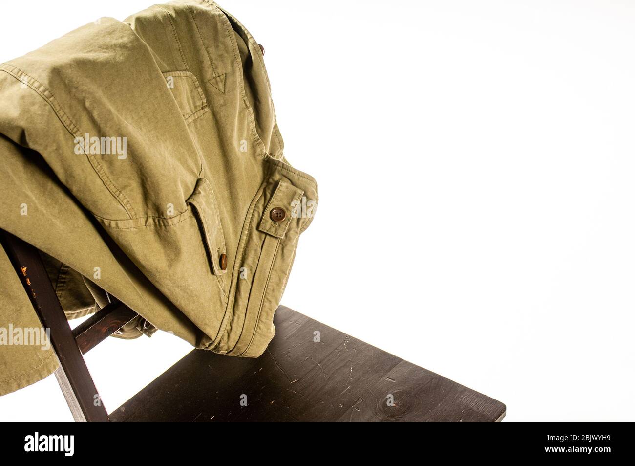 Clothes draped on chair hires stock photography and images Alamy