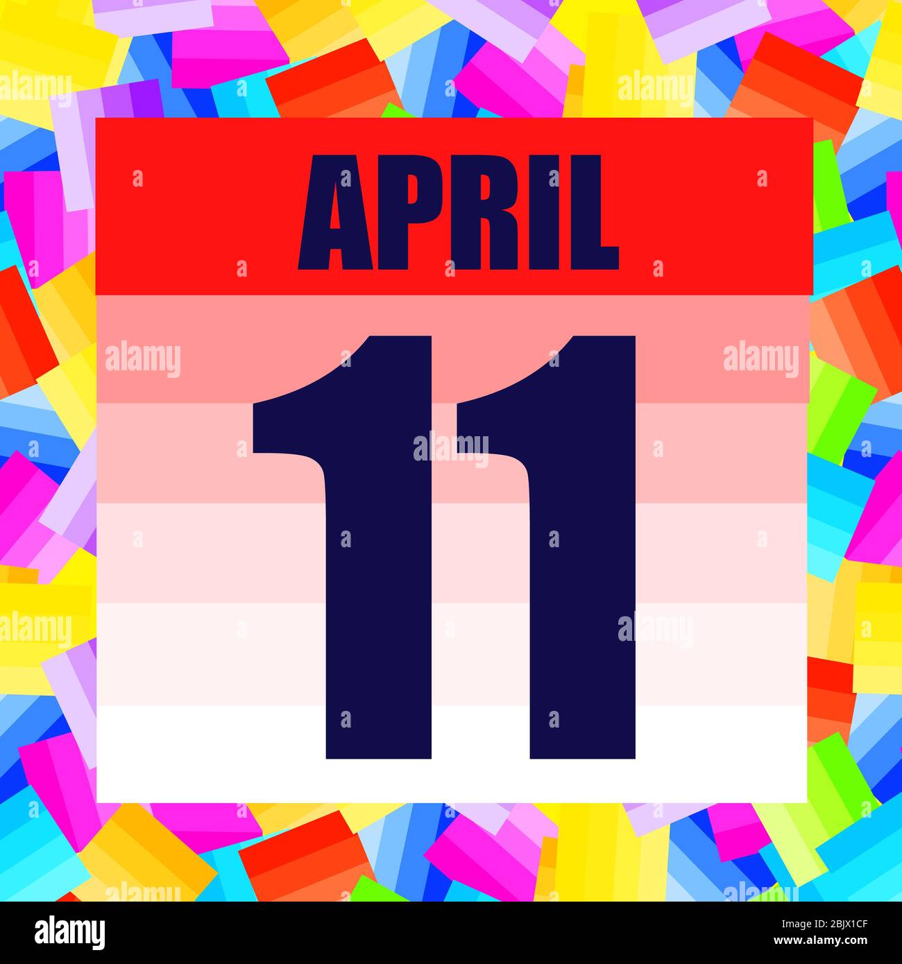 April 11 icon. For planning important day. April 11 illustration ...