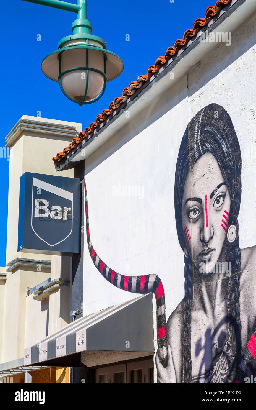Nite club & bar, Palm Springs, California, USA Stock Photo