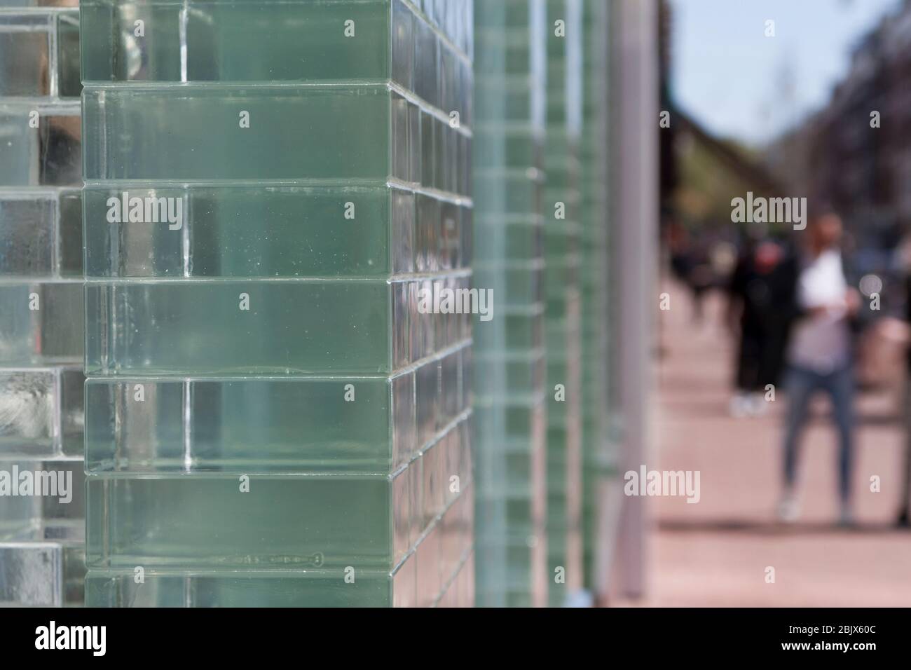 Chanel store in Amsterdam, details of the glass facade; Project by MVRDV  Stock Photo - Alamy