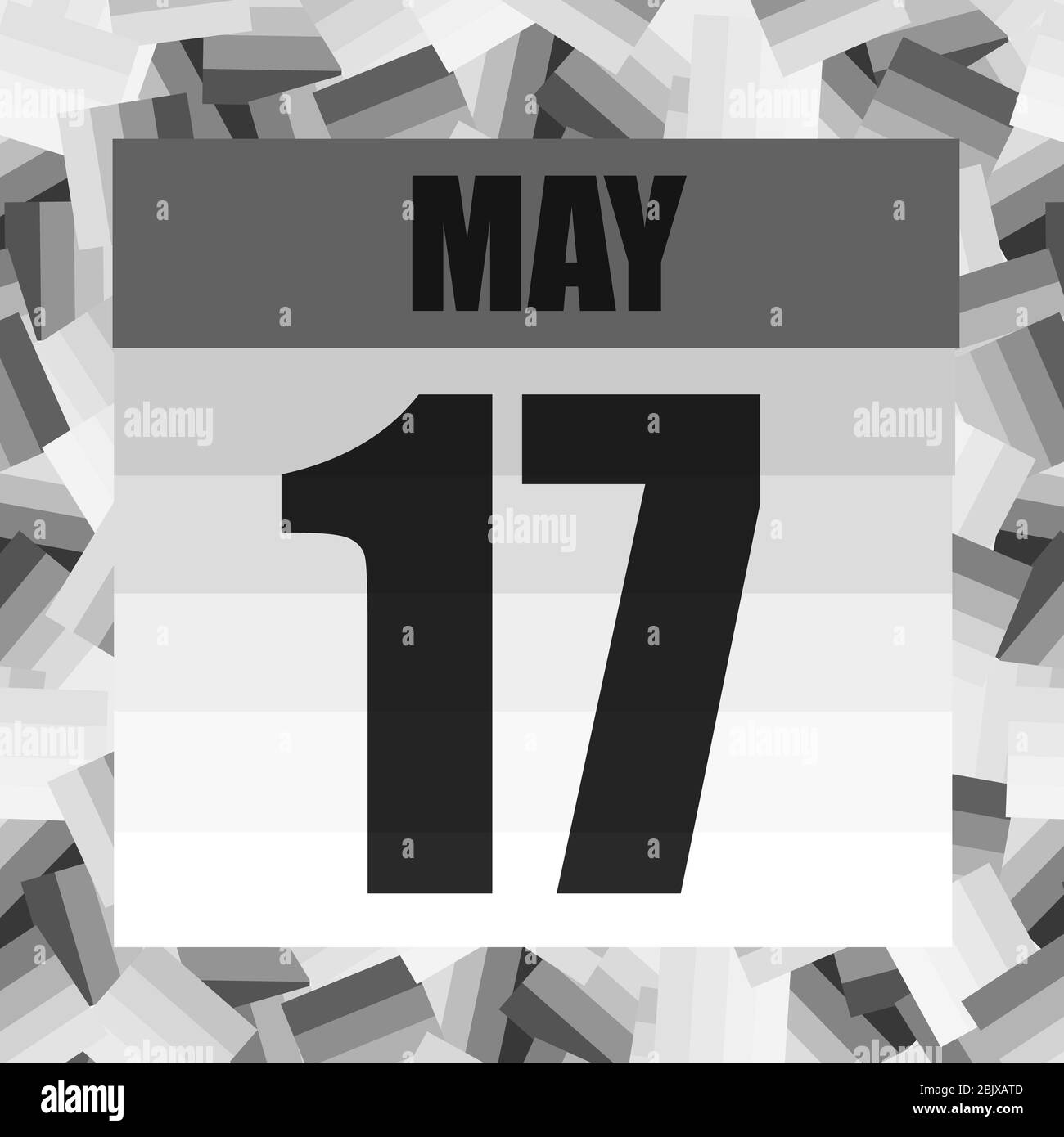 May 17 icon. For planning important day. Banner for holidays and special days. Seventeenth of may. Illustration. Stock Photo