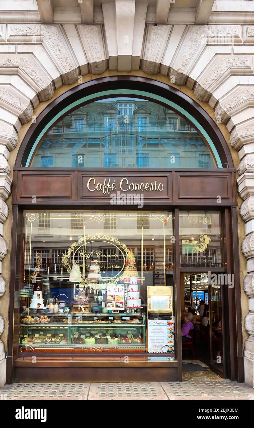 Caffe Concerto is famous cafe located on Regent Street, in the heart of