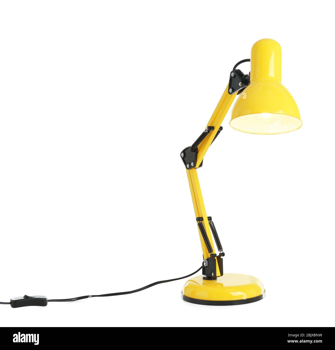 Electric desk lamp on white background Stock Photo Alamy