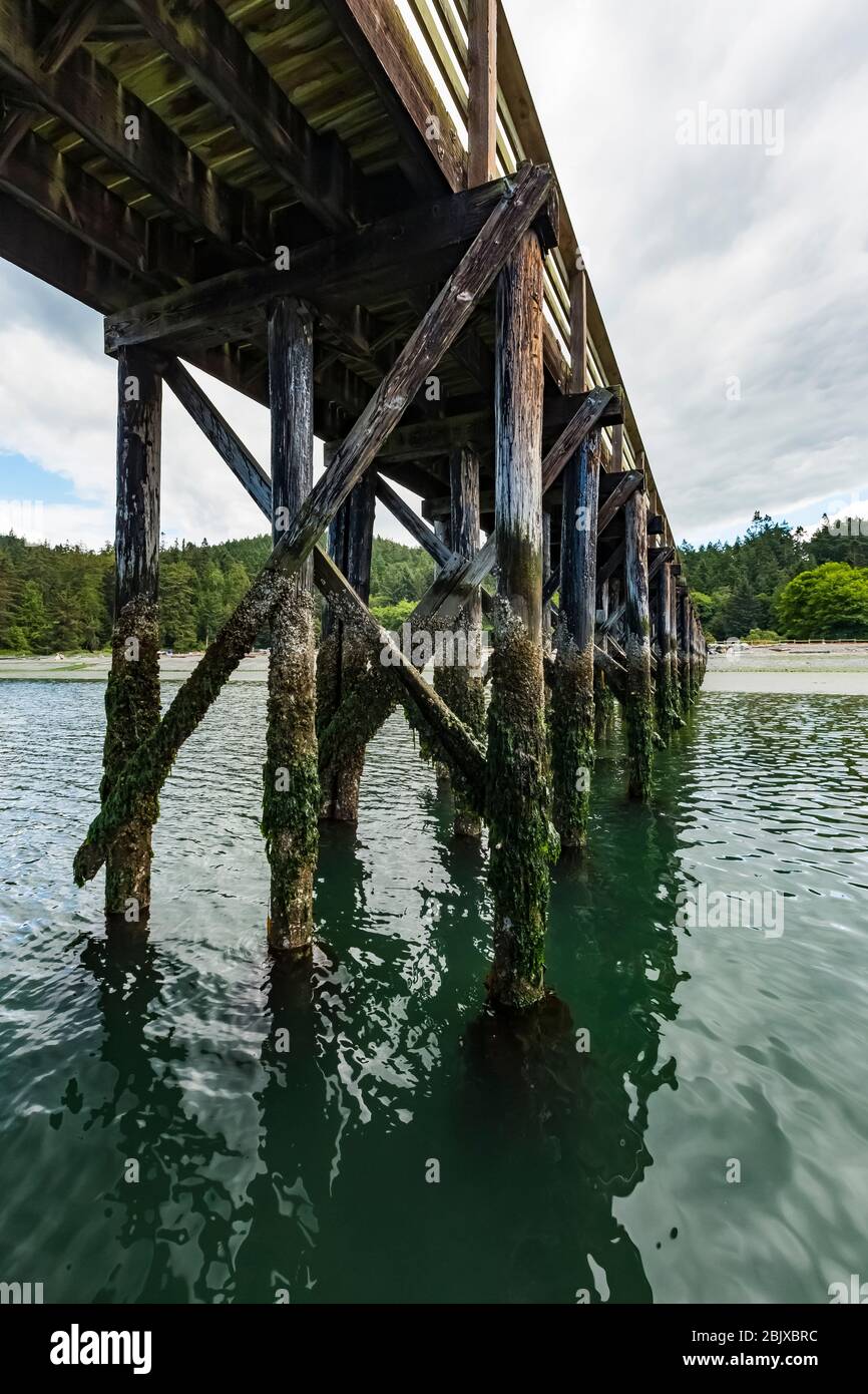Dock on Bowman Bay in Deception Pass State Park, Fidalgo Island