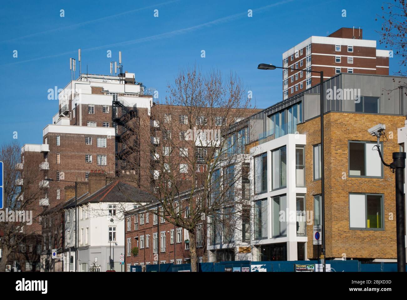 1930s Architecture Apartment Block Flats Red Brick Balconies Art Deco
