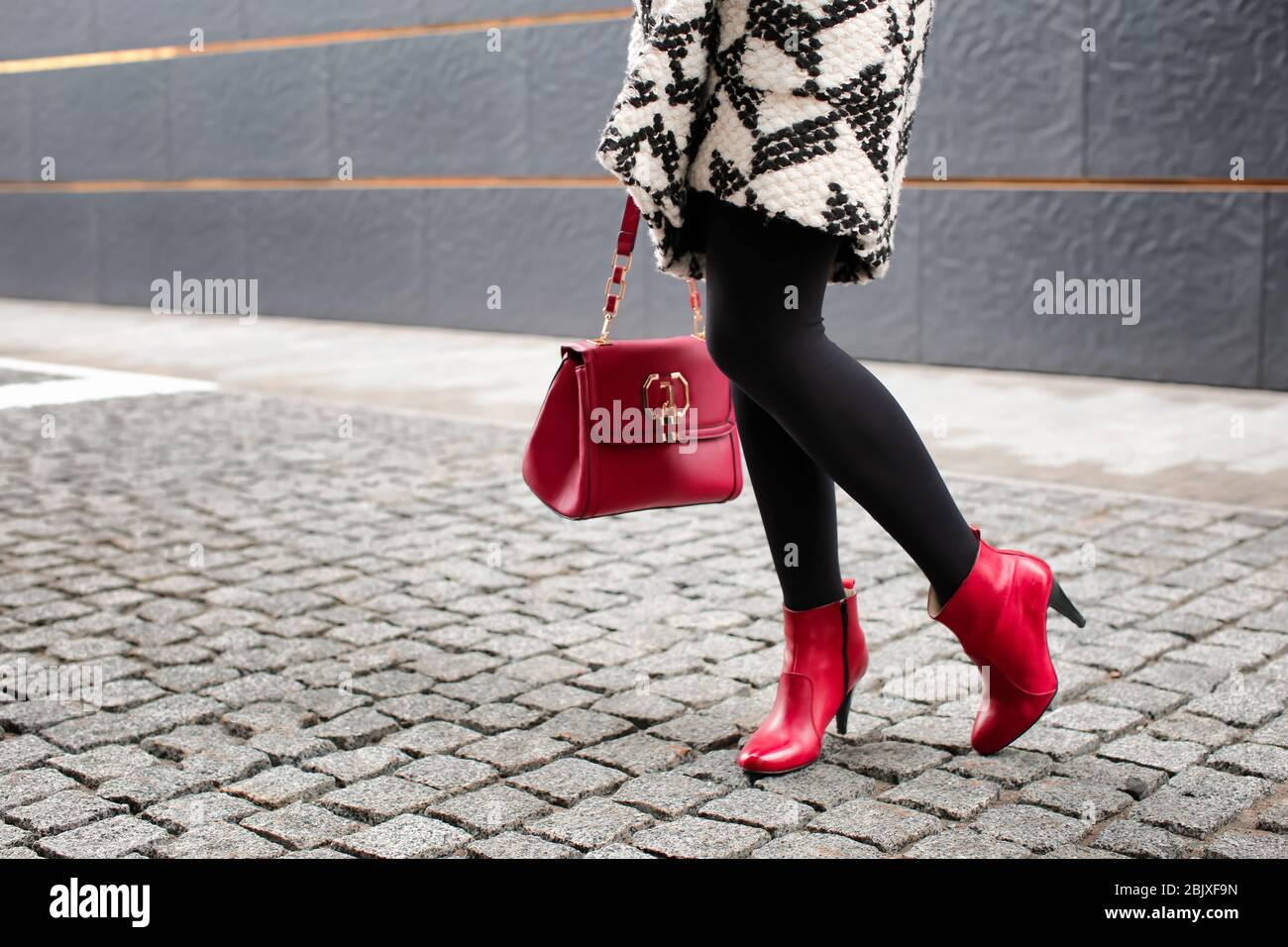 stylish red shoes