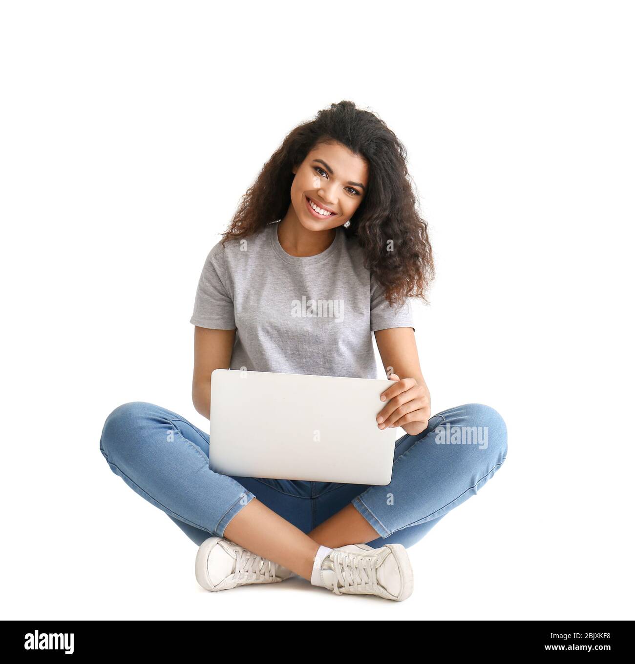 Beautiful african american teenage girl Cut Out Stock Images & Pictures ...